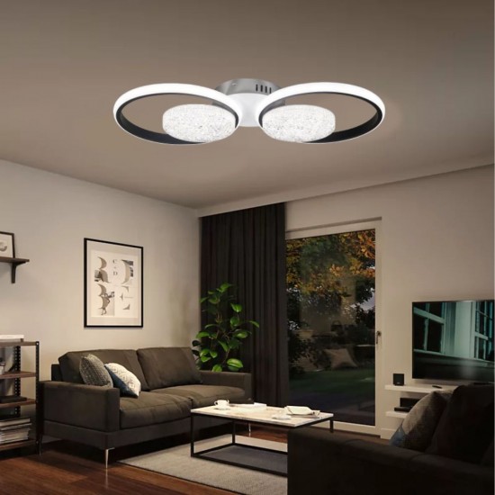 エリページ LUSTRA LED EDERA 4 CERCURI 60W 5000LM 3000K-6500K 560*260*75MM